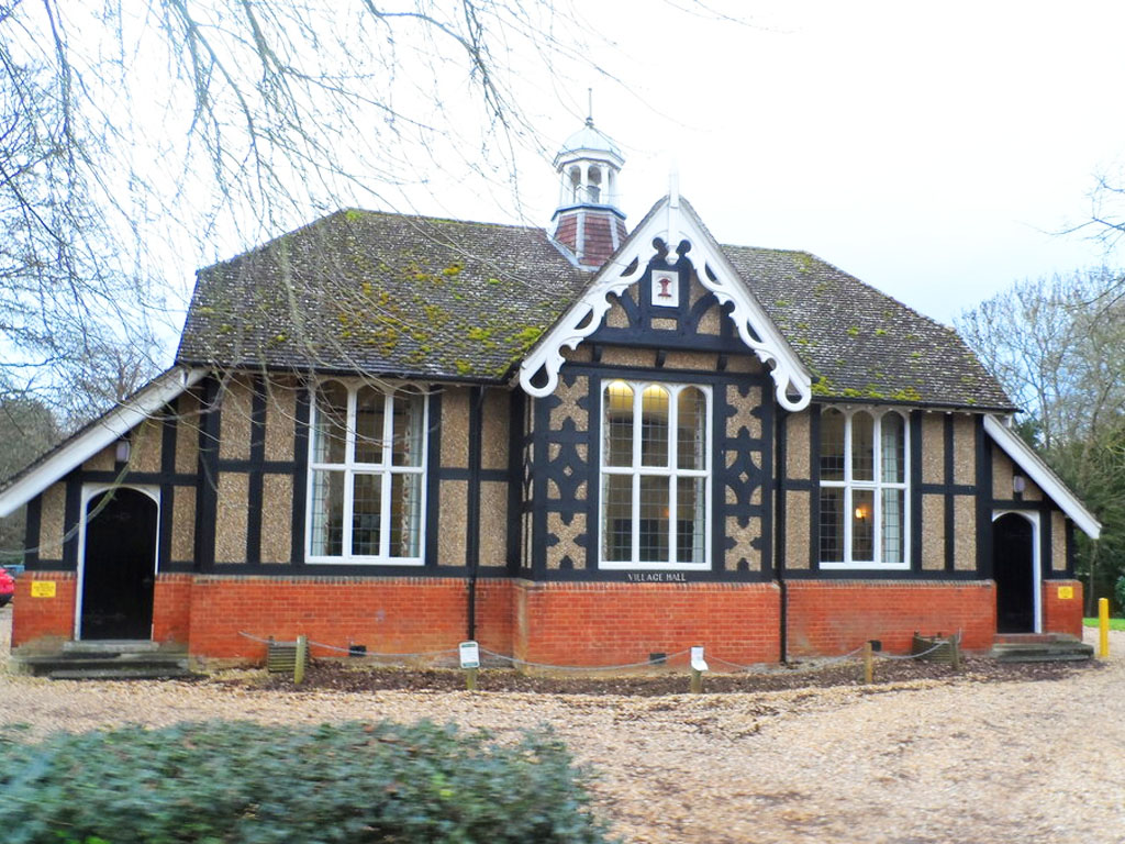 photo outside old warden village hall